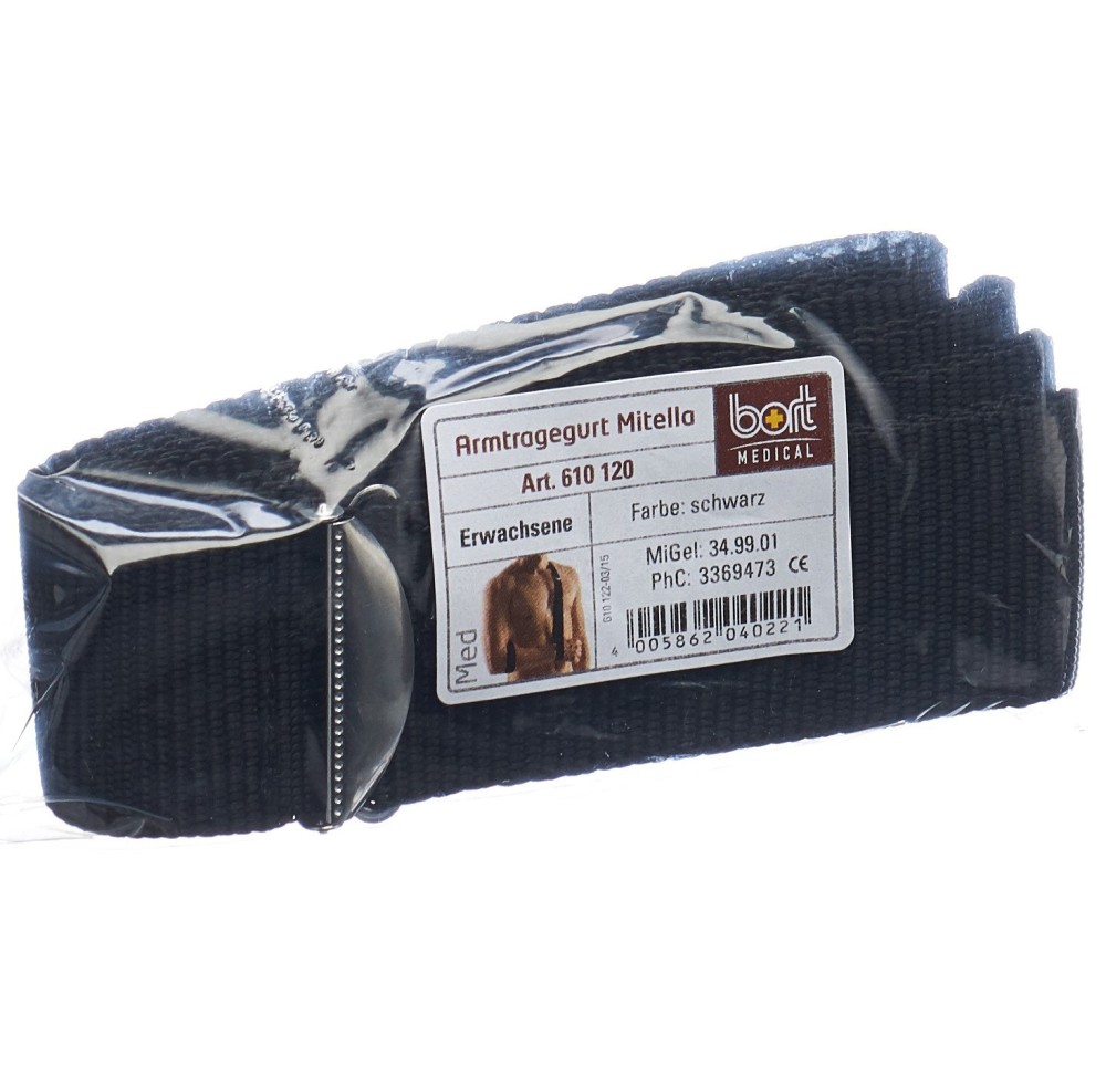 BORT Mitella bretelles soutenir bras 3.5cm noir