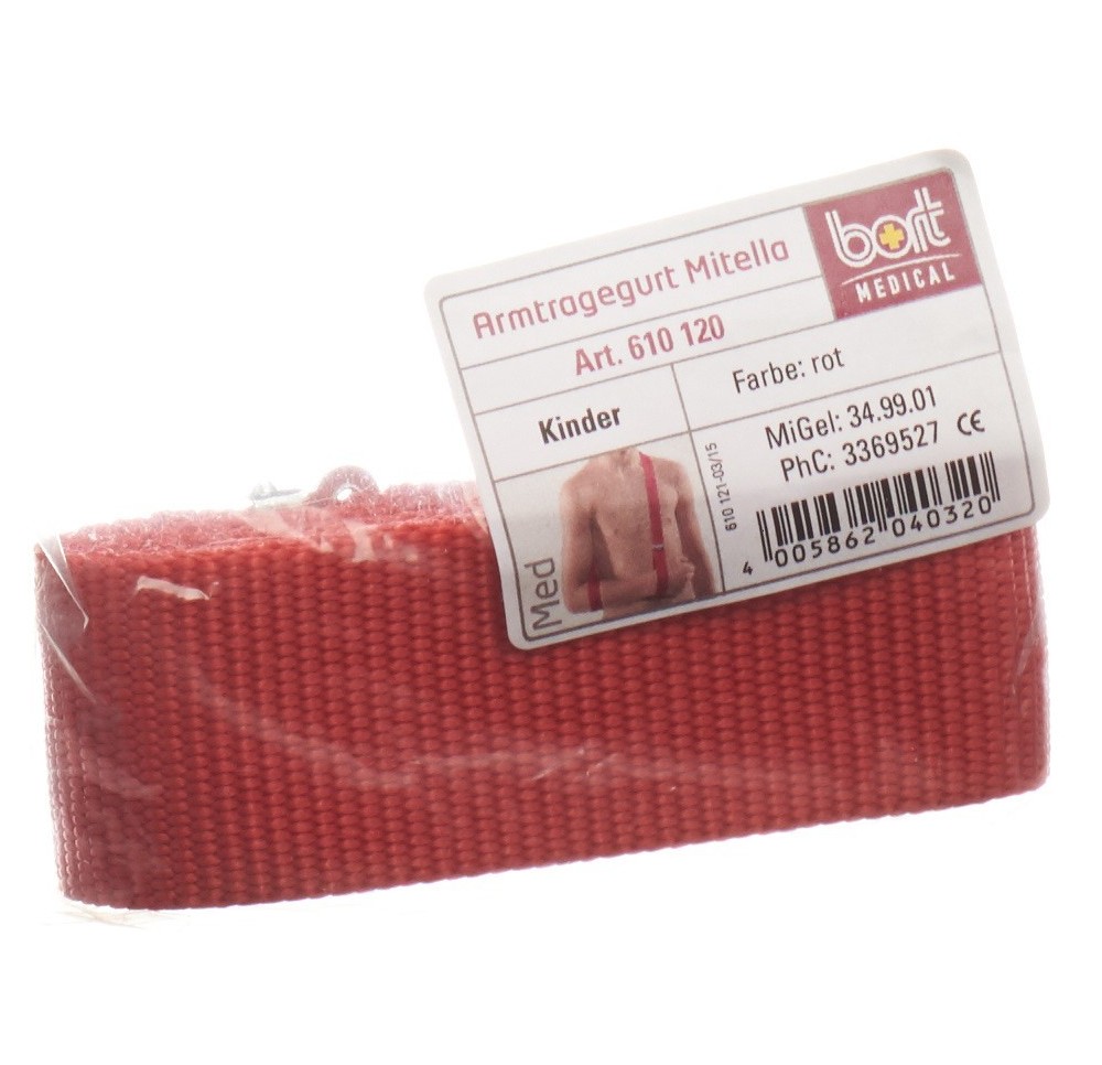 BORT Mitella bretelles soutenir bras 3.5cm rouge