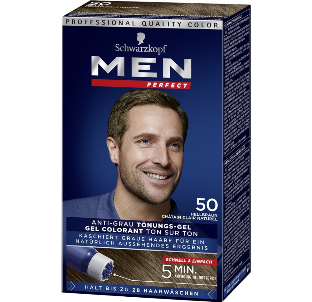 MEN PERFECT coloration 50 châtain clair naturel