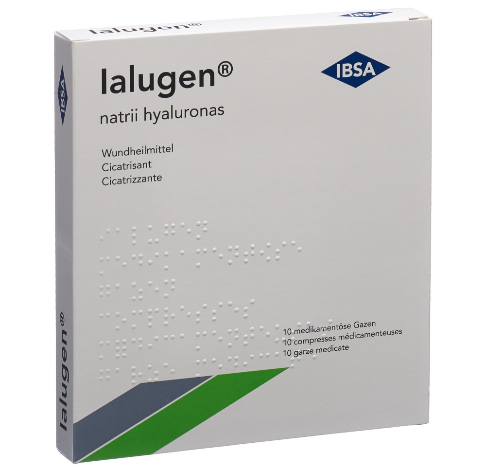 IALUGEN gaze médicinale 10x10cm 10 pce