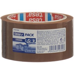 TESA bandes d'emballage en PP 66m:50mm brun strong