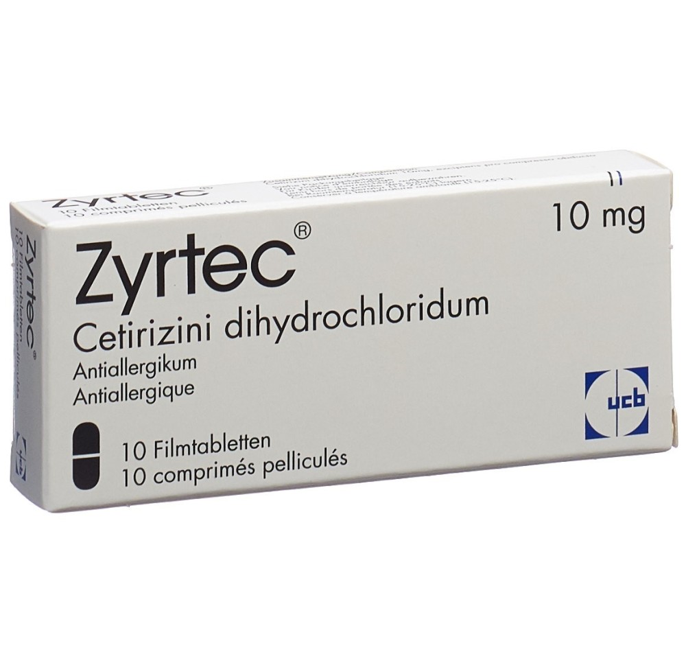 ZYRTEC cpr pell 10 mg 10 pce