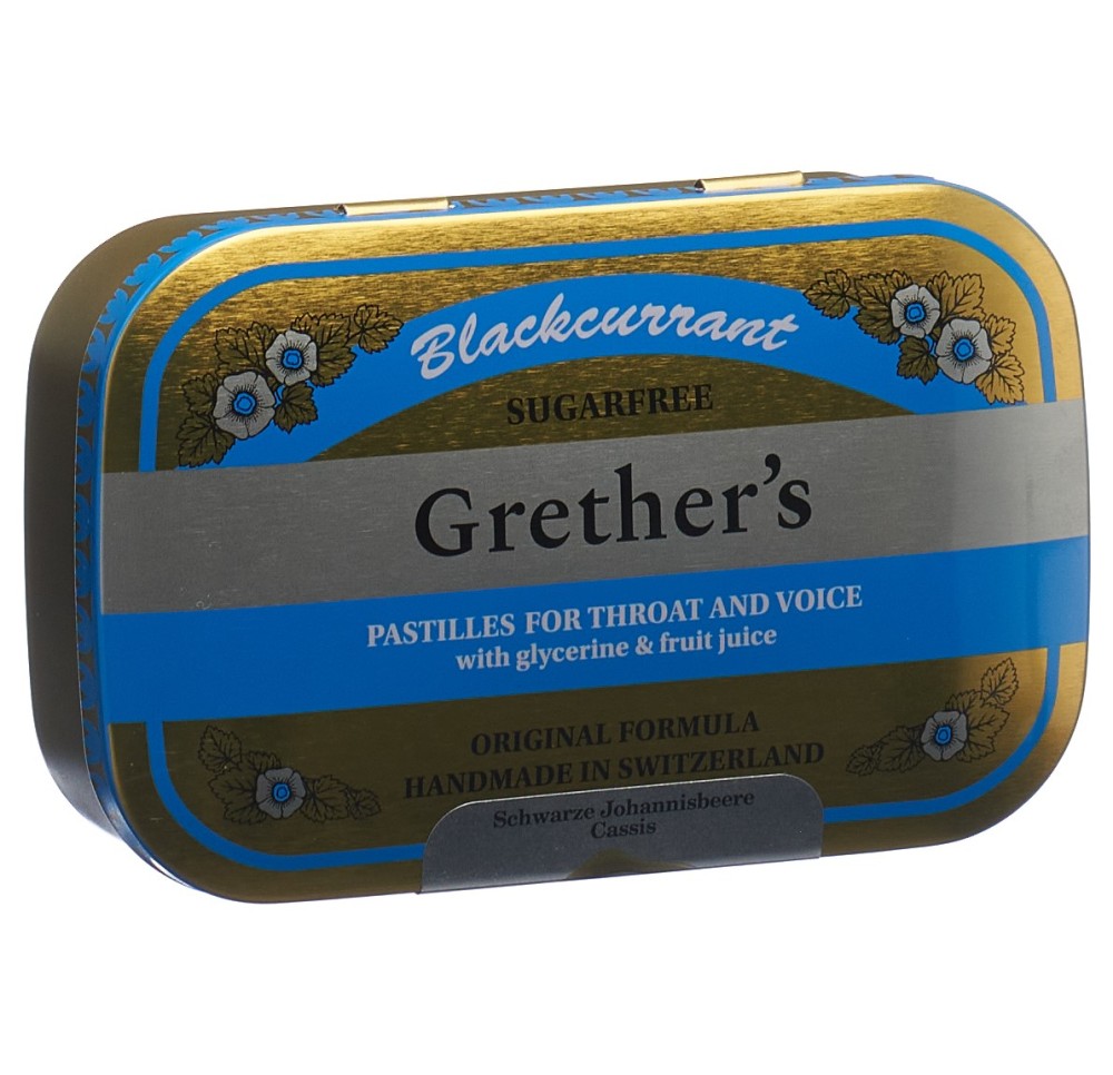 GRETHERS Blackcurrant past s suc bte 110 g