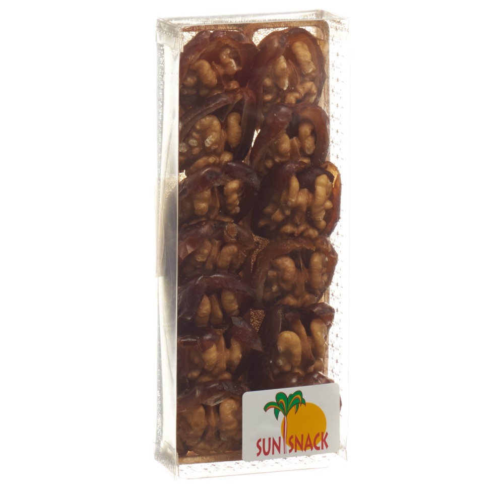 SUN SNACK dattes avec noix en 2 rangé Pet 140 g