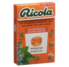 RICOLA orange-menthe bonb ss av stev box 50 g