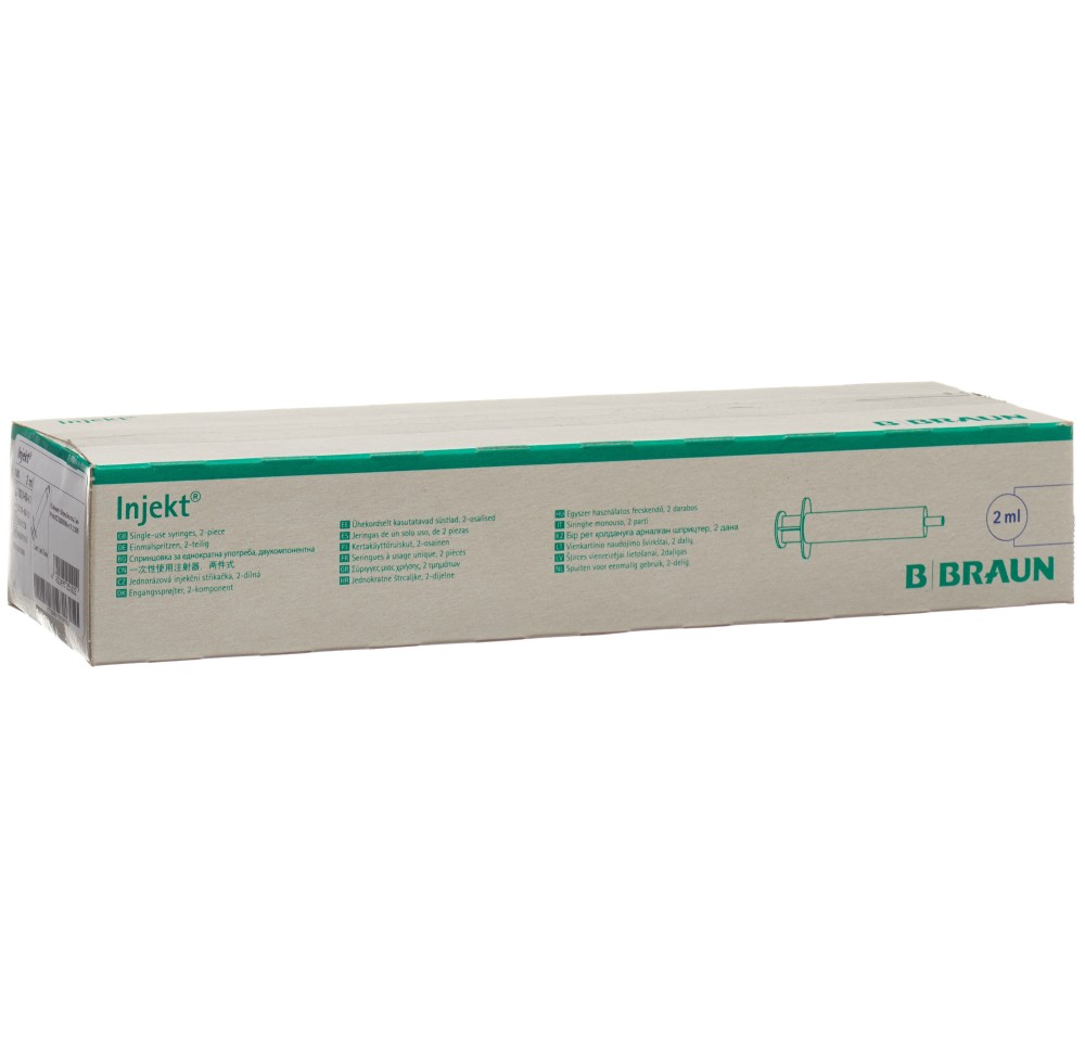 B. BRAUN Injekt seringue 2ml luer-lock 100 pce