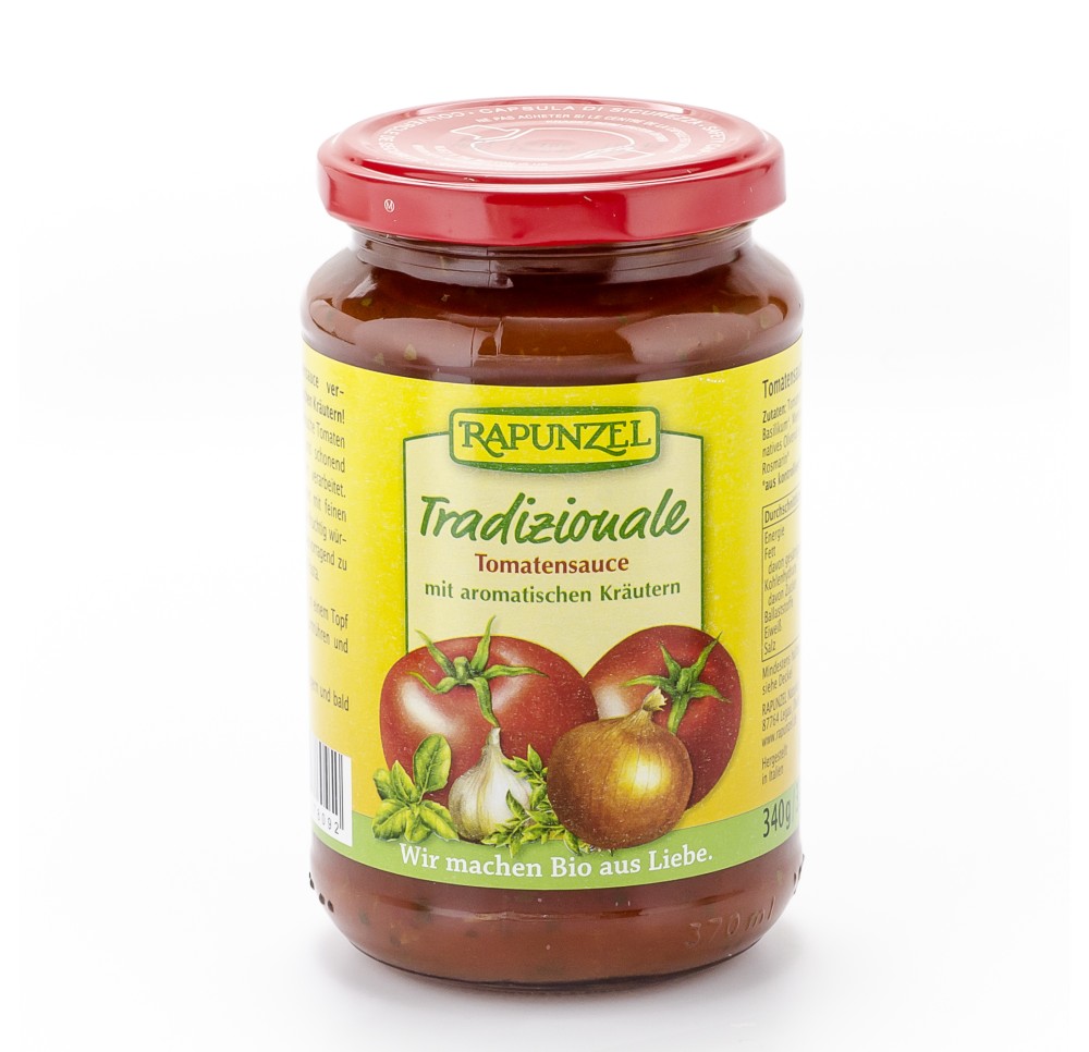 RAPUNZEL sauce tomates traditionnelle verre 340 g