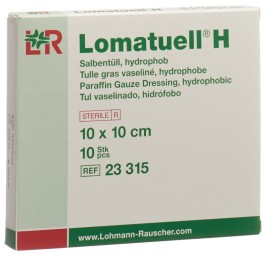 LOMATUELL H tulle grasse vaseli 10x10cm st 10 pce