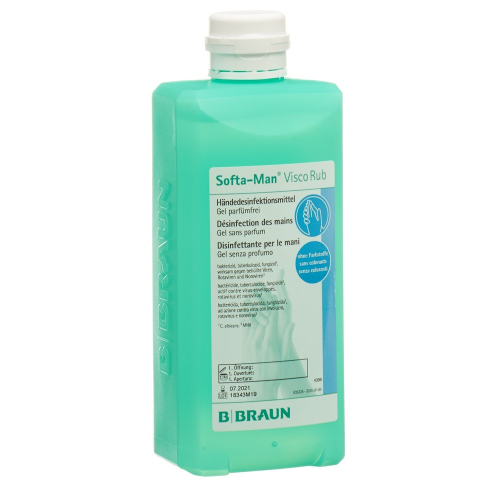 SOFTA-MAN VISCORUB désinf mains fl 500 ml