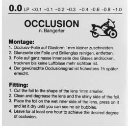 RYSER feuille d'occlusion 0.0 sujet moto