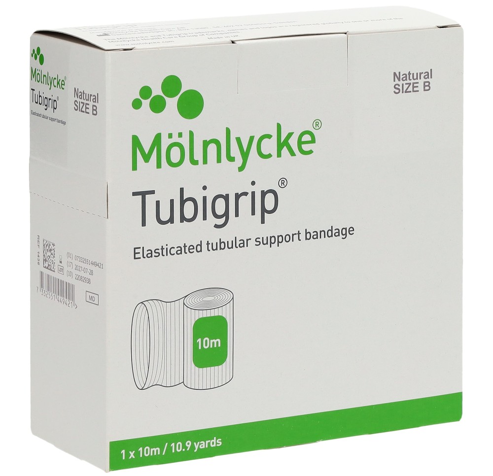 TUBIGRIP bandage tubulaire B 10mx6.25cm nature