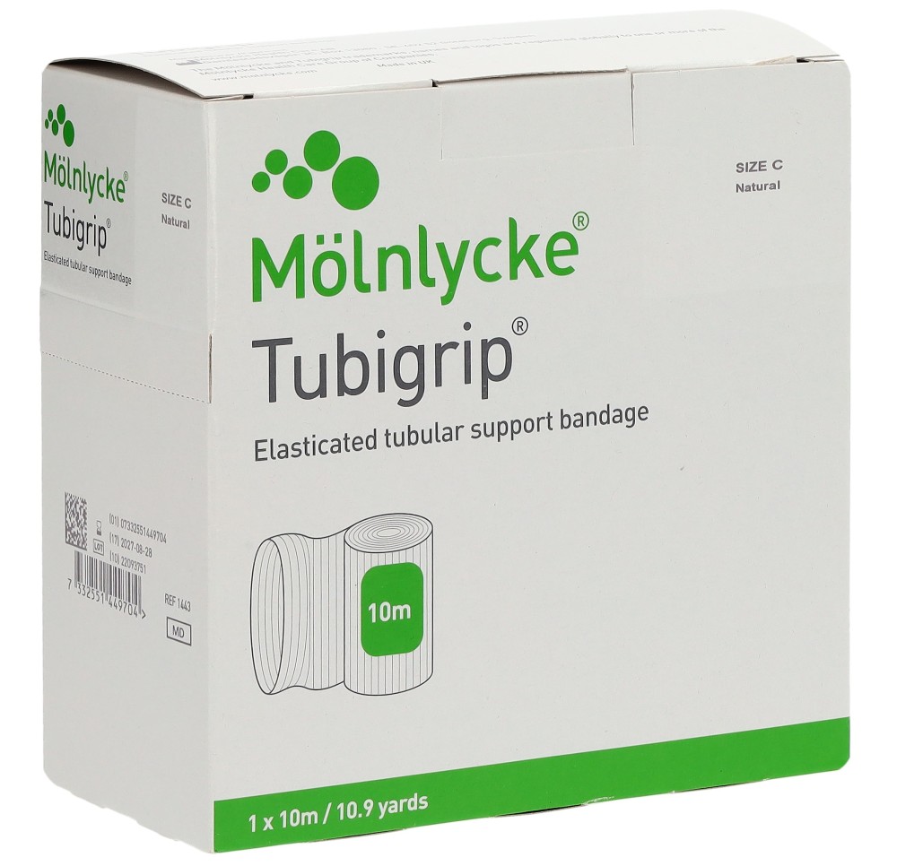 TUBIGRIP bandage tubulaire C 10mx6.75cm nature