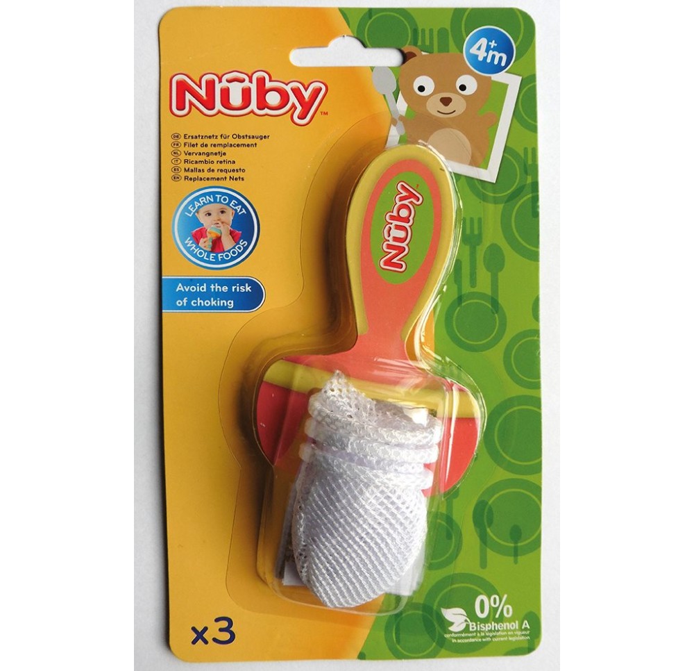 NUBY filets de rechange p grignoteur Premium 3 pce