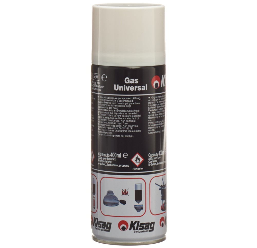 KISAG bonbonne gaz recharge 400 ml