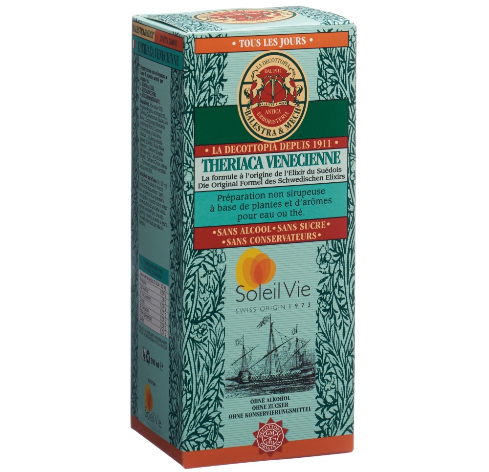 SOLEIL VIE Theriaca Vénécienne élix suédois 500 ml