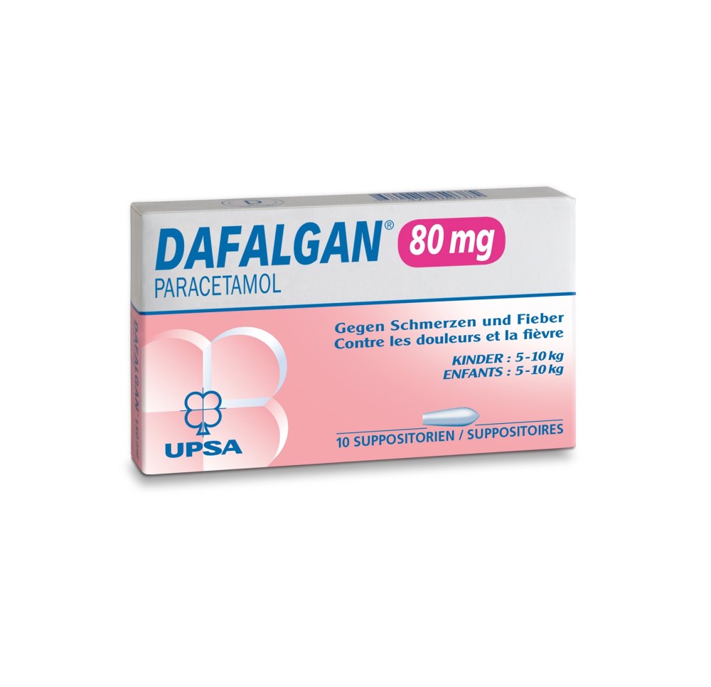 DAFALGAN supp 80 mg 10 pce