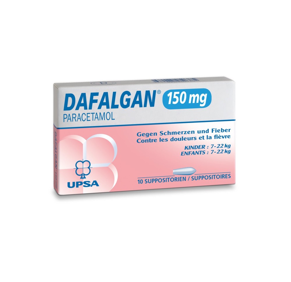 DAFALGAN supp 150 mg 10 pce