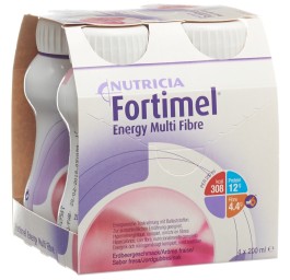 FORTIMEL Multifibre 1.5 kcal fraise 4 fl 200 ml