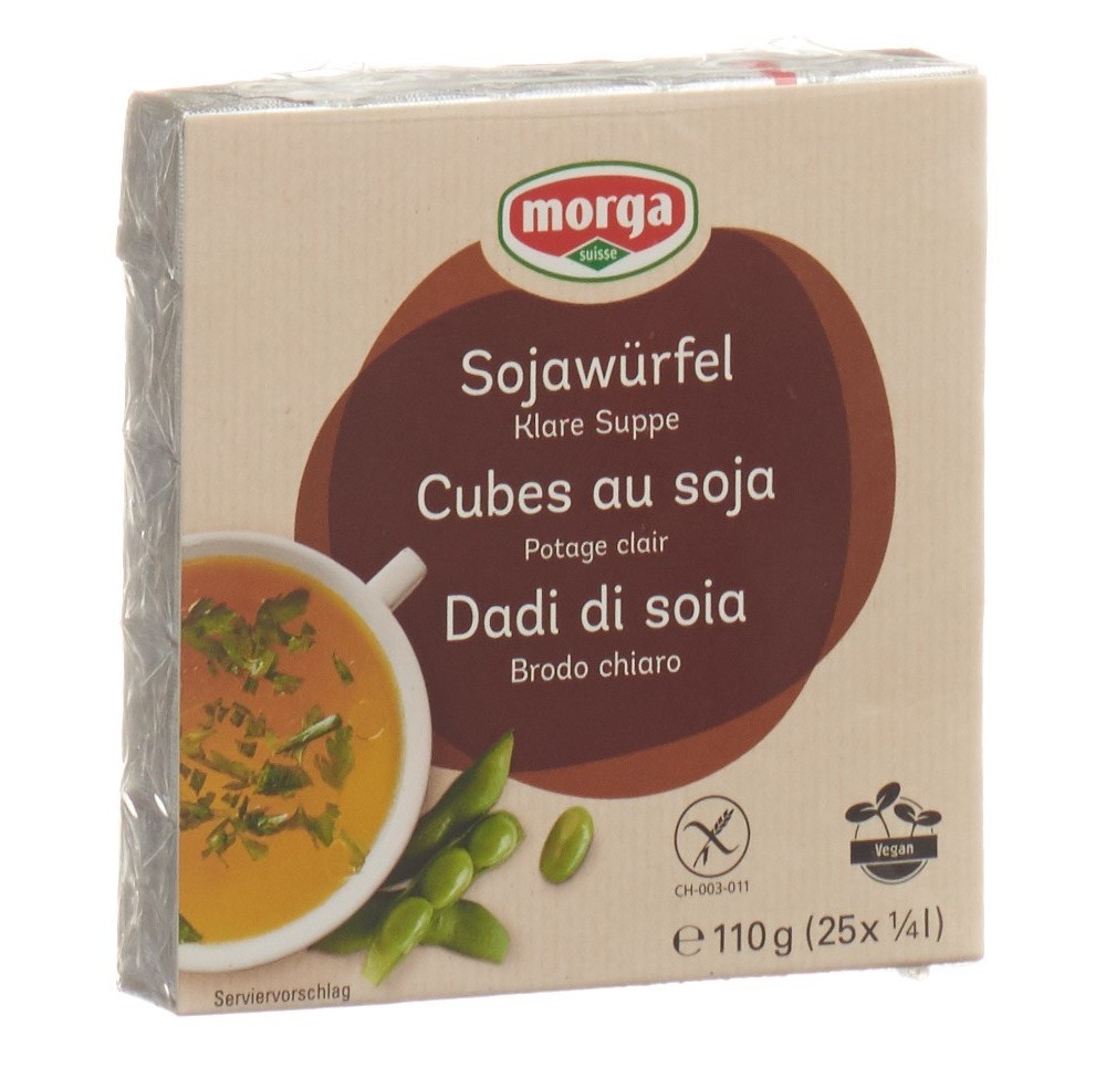 MORGA cubes soja avec sel mer 25 pce