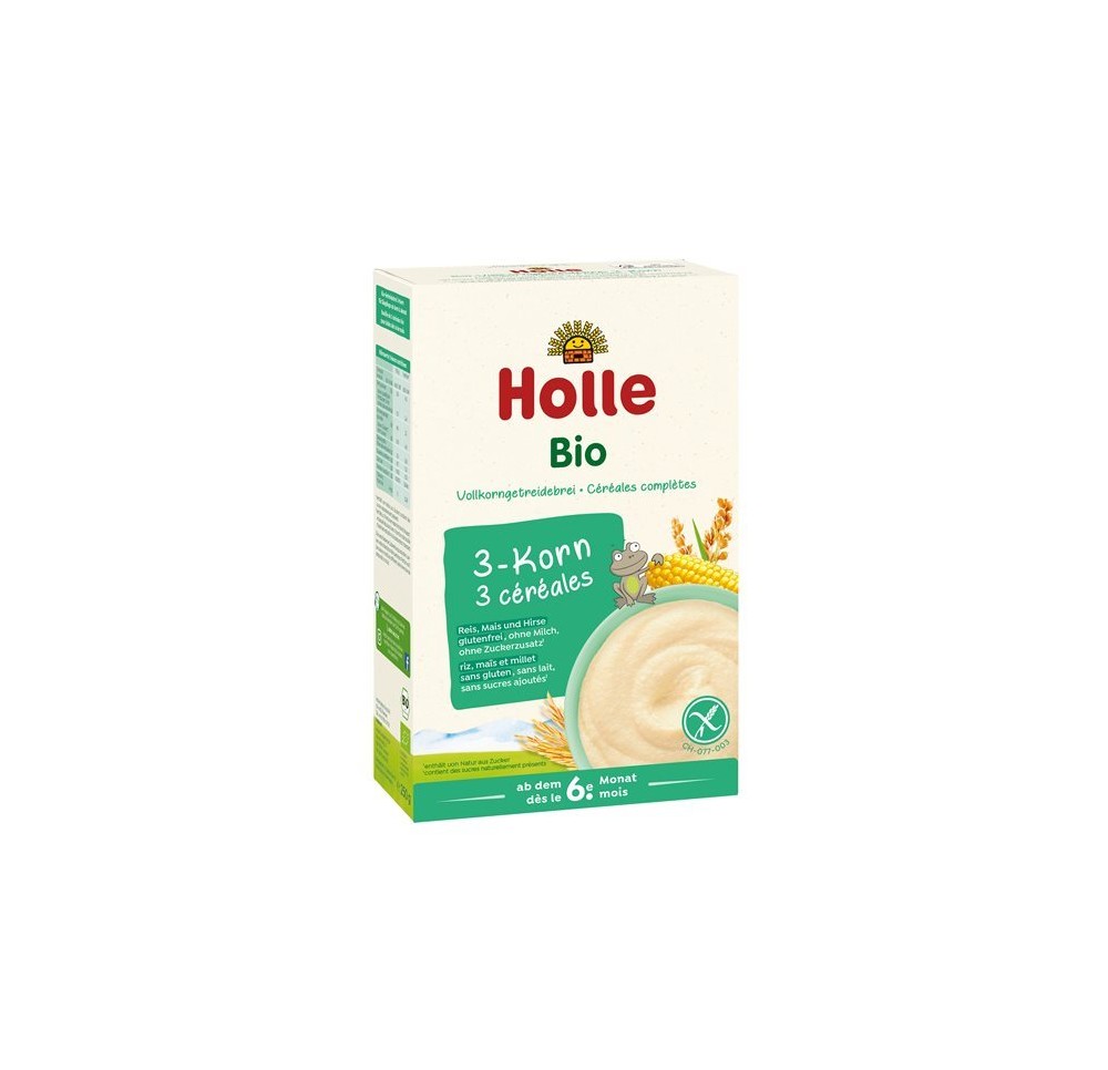 HOLLE bouillie 3 céréales bio 250 g