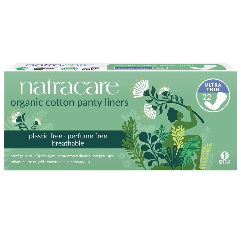 NATRACARE protège-slips en coton biologique 22 pce
