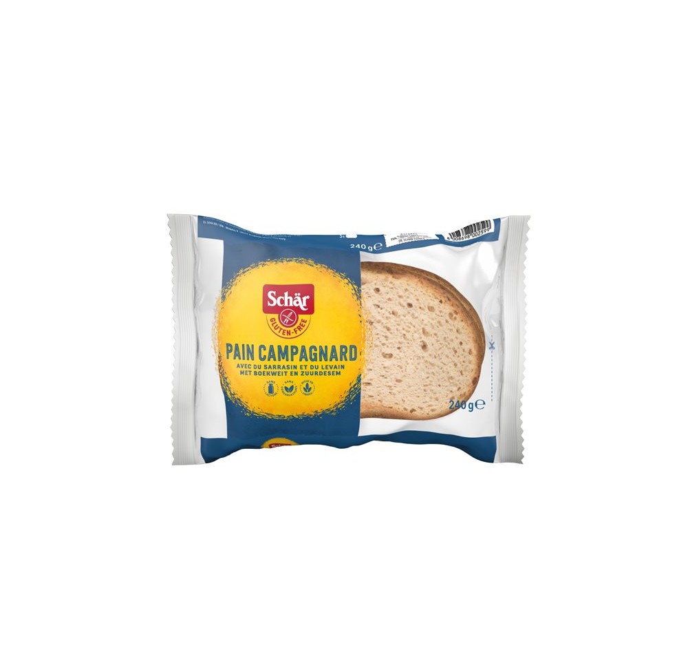 SCHÄR pain campagnard sans gluten coupé 240 g