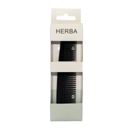 HERBA peigne de poche fait main plastique