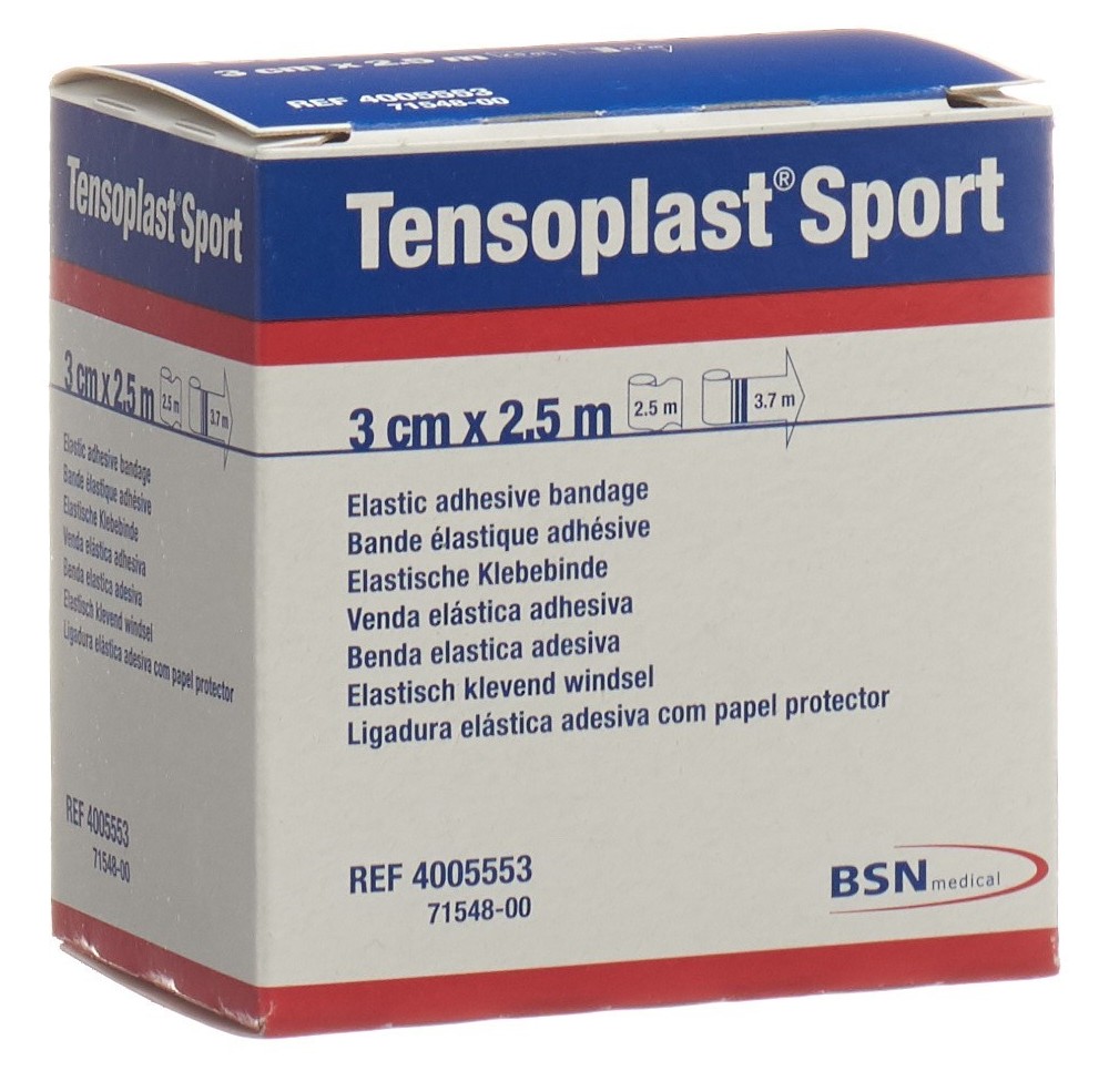 TENSOPLAST SPORT tape élastique 3cmx2.5m