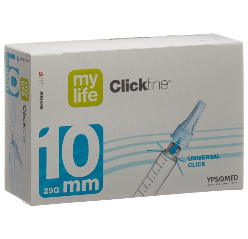 MYLIFE Clickfine aiguilles 10mm 29G 100 pce
