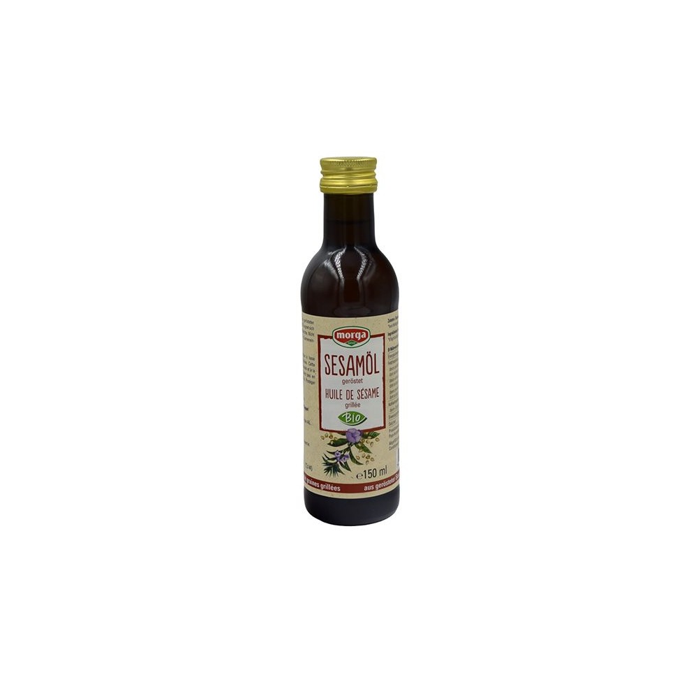 MORGA huile sésame grillé bio fl 1.5 dl