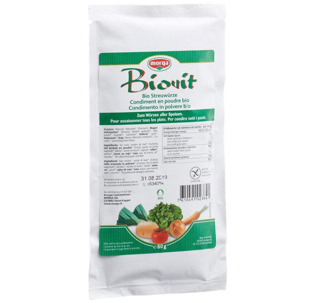 MORGA Biovit condiment poudre bio sach 80 g