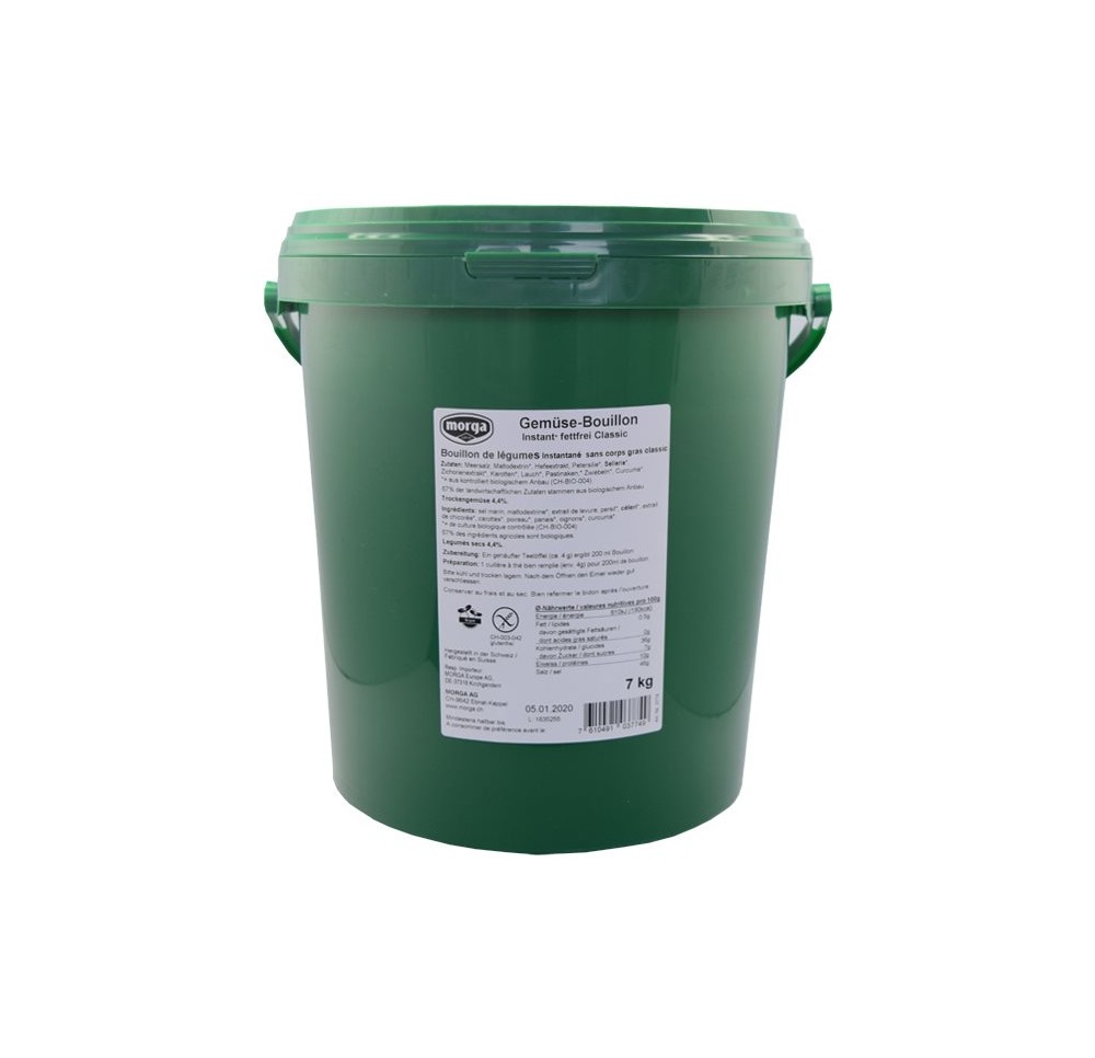 MORGA bouillon de légumes sans graisse 7 kg