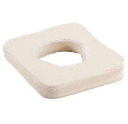 ELSA coussin de visage 4cm housse velours écru
