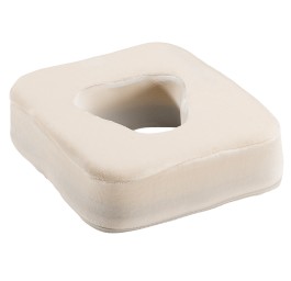 ELSA coussin de visage 7cm housse velours écru