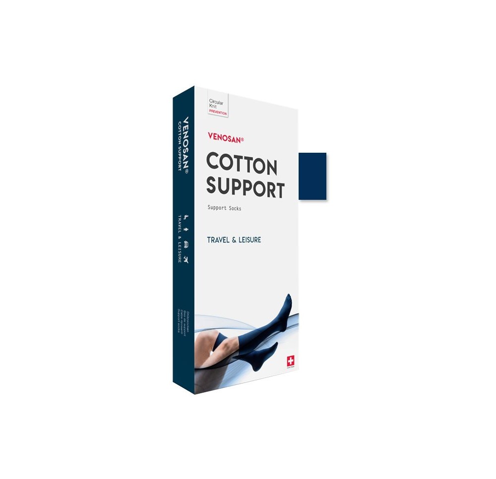 VENOSAN COTTON SUPPORT Socks A-D M navy 1 paire