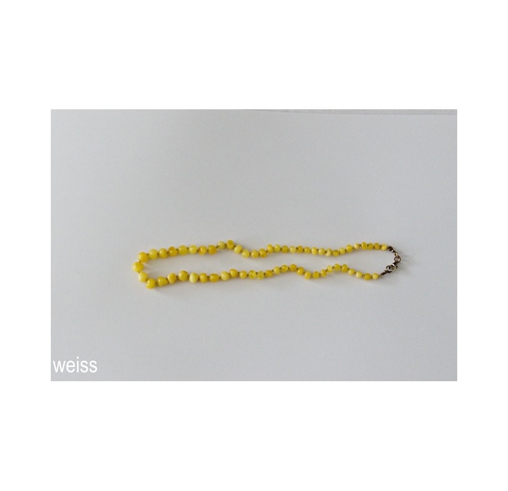 AMBERSTYLE ambre 32cm blanc ferm crochet