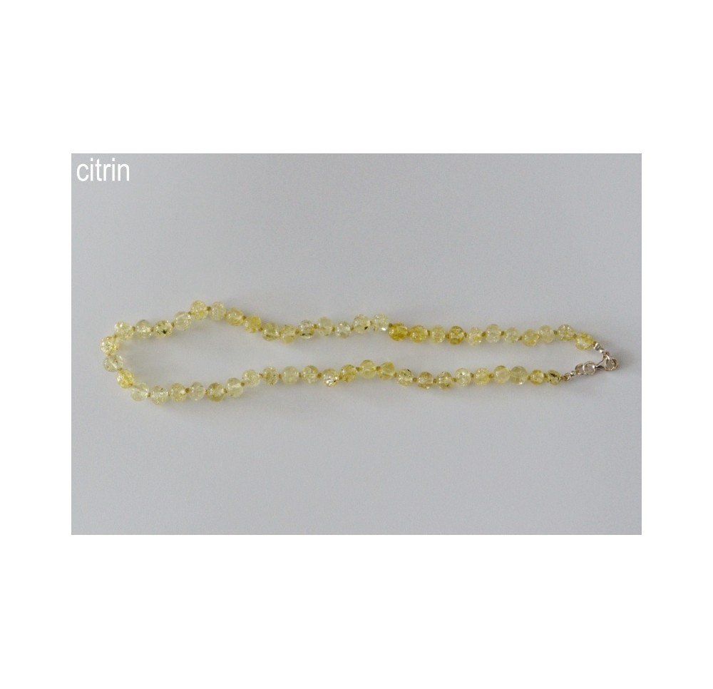 AMBERSTYLE ambre 32cm jaune ferm crochet