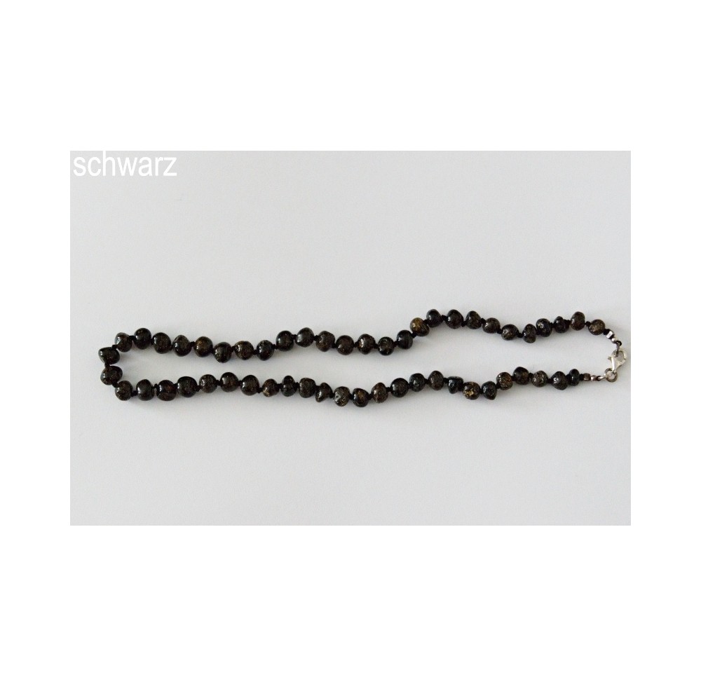 AMBERSTYLE ambre 32cm noir ferm crochet