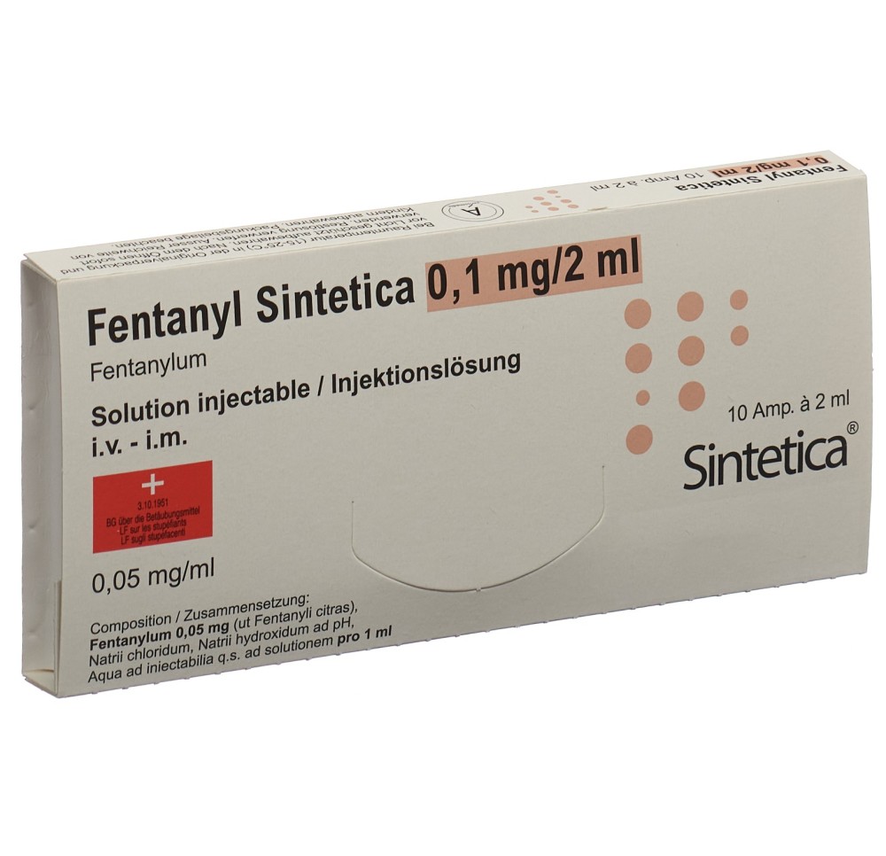 FENTANYL Sintetica sol inj 0.1 mg/2ml 10 amp 2 ml