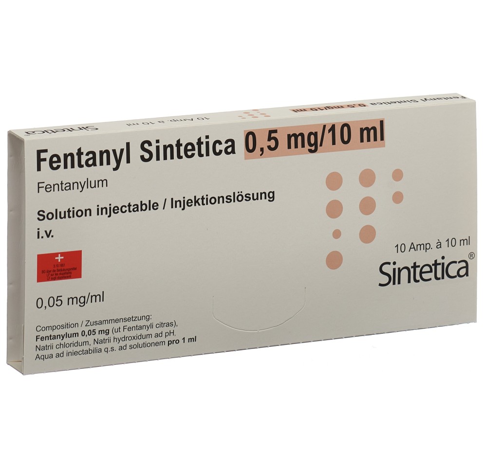 FENTANYL Sintetica sol inj 0.5 mg/10ml 10 x 10 ml