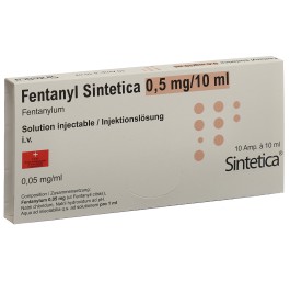 FENTANYL Sintetica sol inj 0.5 mg/10ml 10 x 10 ml