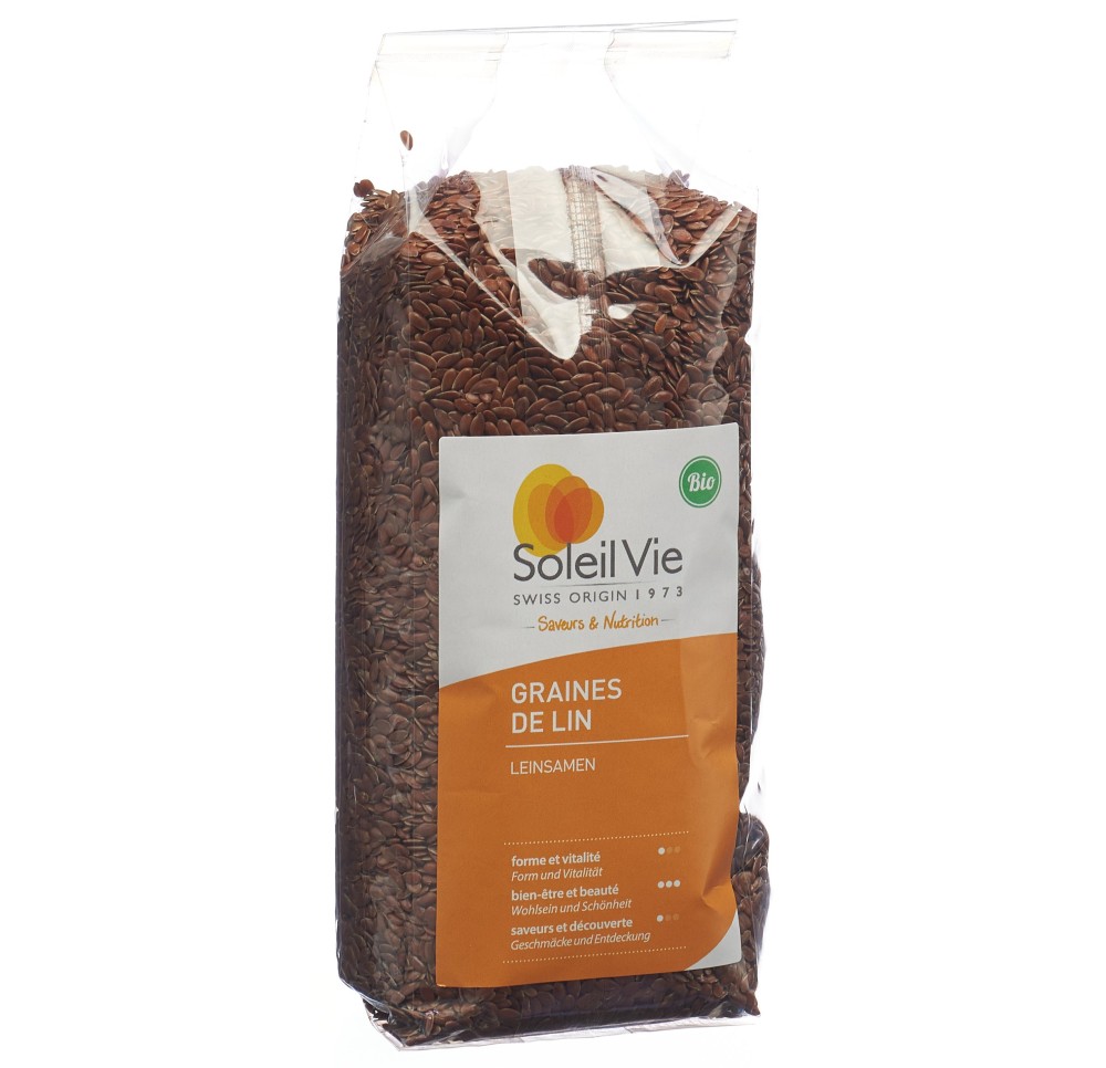 SOLEIL VIE graines de lin complet bio 500 g