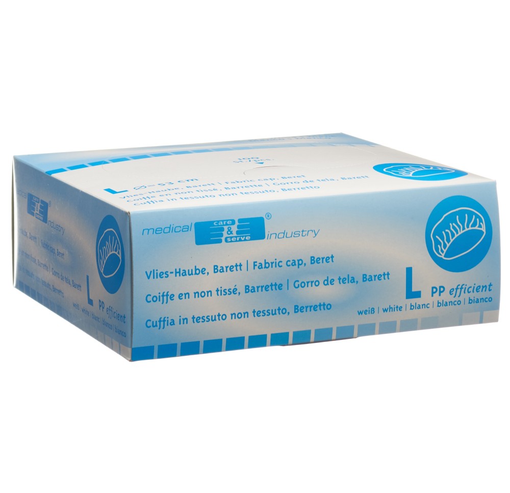 ZVG bonnet non-tissé L blanc 100 pce