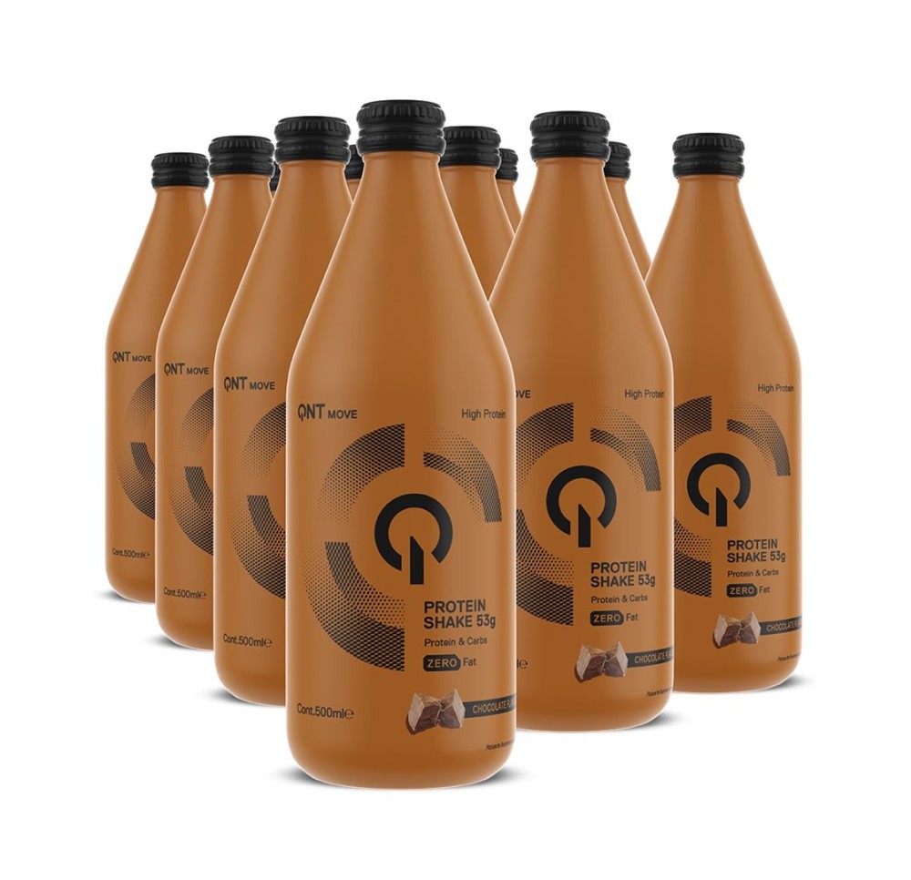 QNT Protein Shake 53g Protein Chocolat 12 x 500 ml