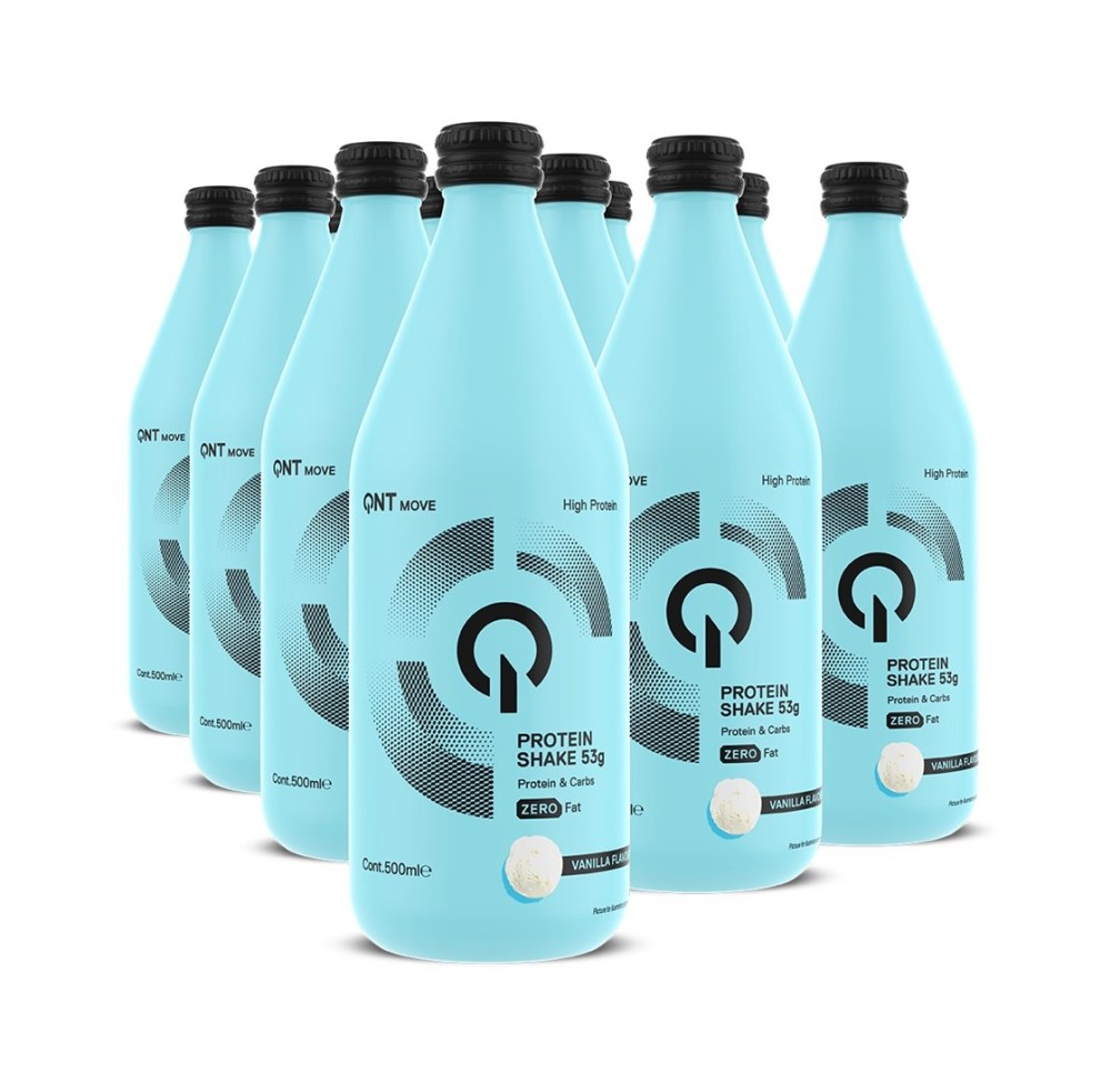 QNT Protein Shake 53g Protein Vanilla 12 x 500 ml