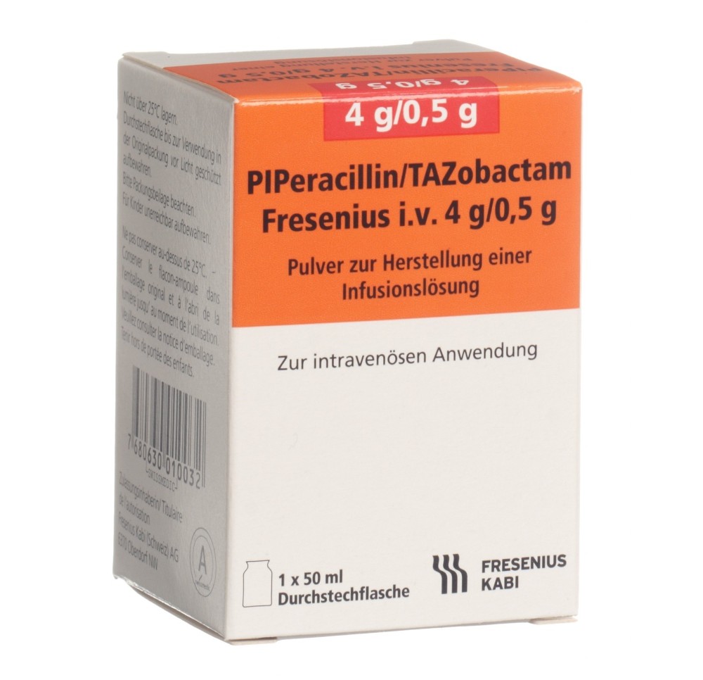 PIPERACILLIN/TAZOB. Fresenius i.v. 4.5 g flac
