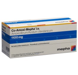 CO-AMOXI Mepha subst sèche 1100 mg flac 10 pce