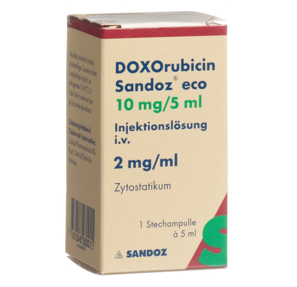 DOXORUBICINE Sandoz eco 10 mg/5ml 5 ml