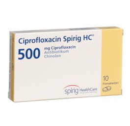 CIPROFLOXACINE Spirig HC cpr pell 500 mg 10 pce