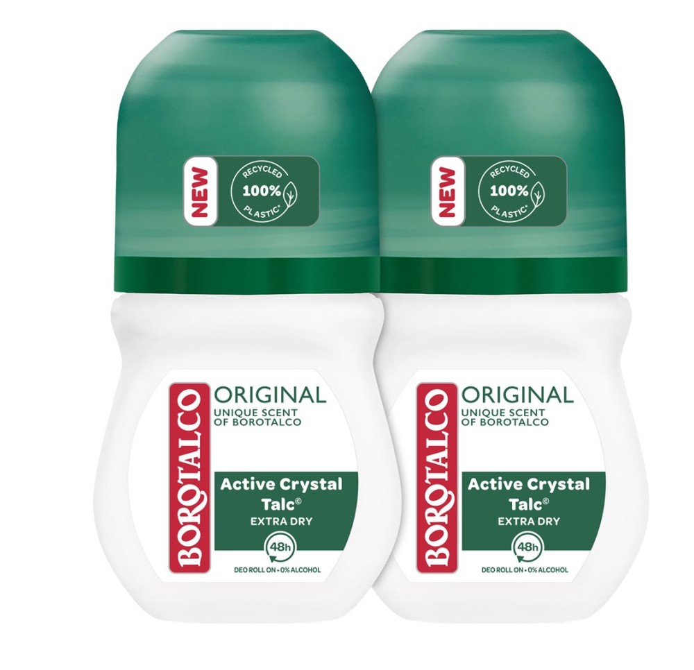 BOROTALCO Deo Original roll on 2 x 50 ml